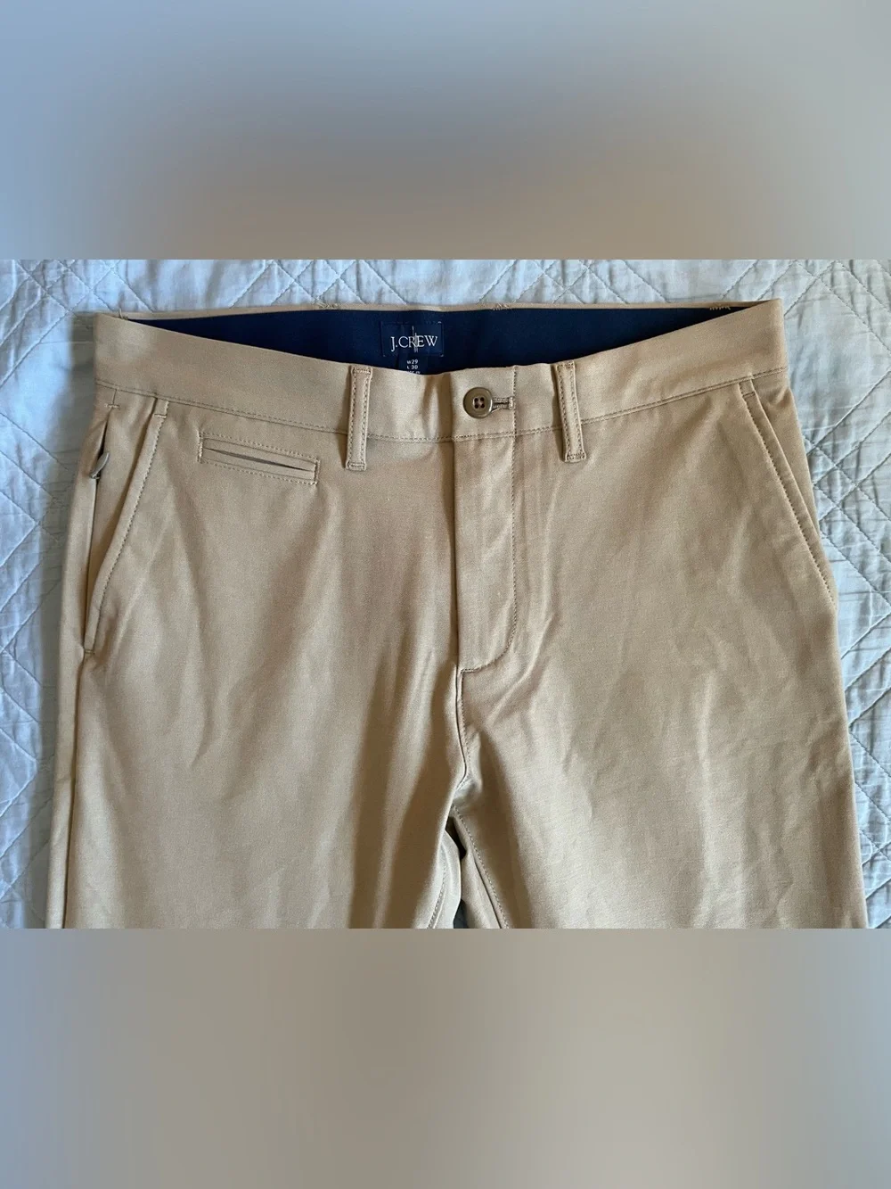 J. CREW 484 Slim-fit tech pant in Savannah‎ Sand Size 29 NWOT $128 CG696